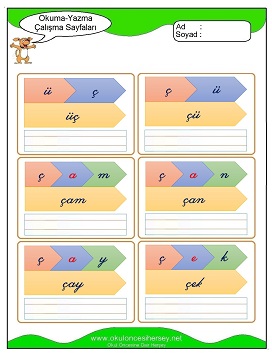 ç sesi Çalışma Sayfaları